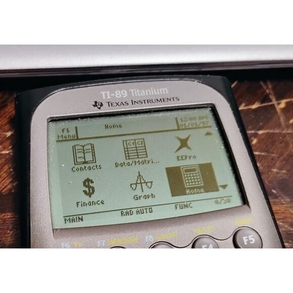 TEXAS INSTRUMENTS TI-89 TITANIUM GRRAPHING CALCULATOR WORKS NO BATTERY COVER - Picture 11 of 11